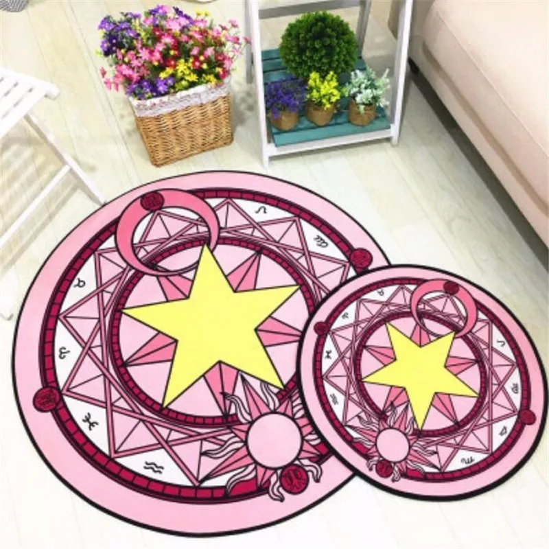 Details about   3D Cardcaptor Sakura 432 Japan Anime Game Non Slip Rug Mat Round Elegant Carpet 