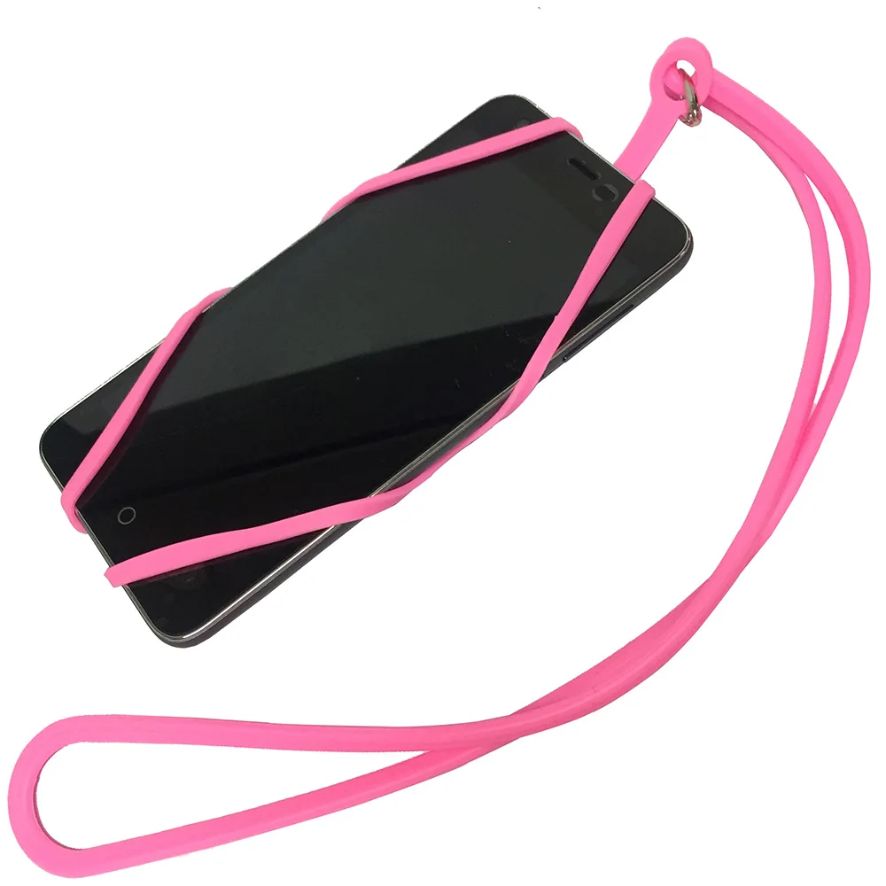 

For Doogee Homtom Zoji Z33 Z11 Cover Silicone Elastic Universal Card Holder Neck Strap Phone Case For Homtom Zoji Z8 Z7 Z6