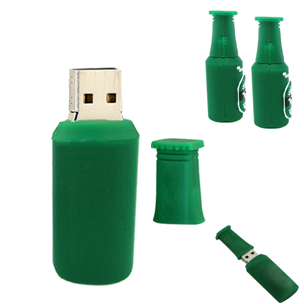 Новый Usb флэш накопитель креативный пивной PenDrive мини Thumbdrives 32G 64G Pen Drive 4G 8GB 16GB Memory