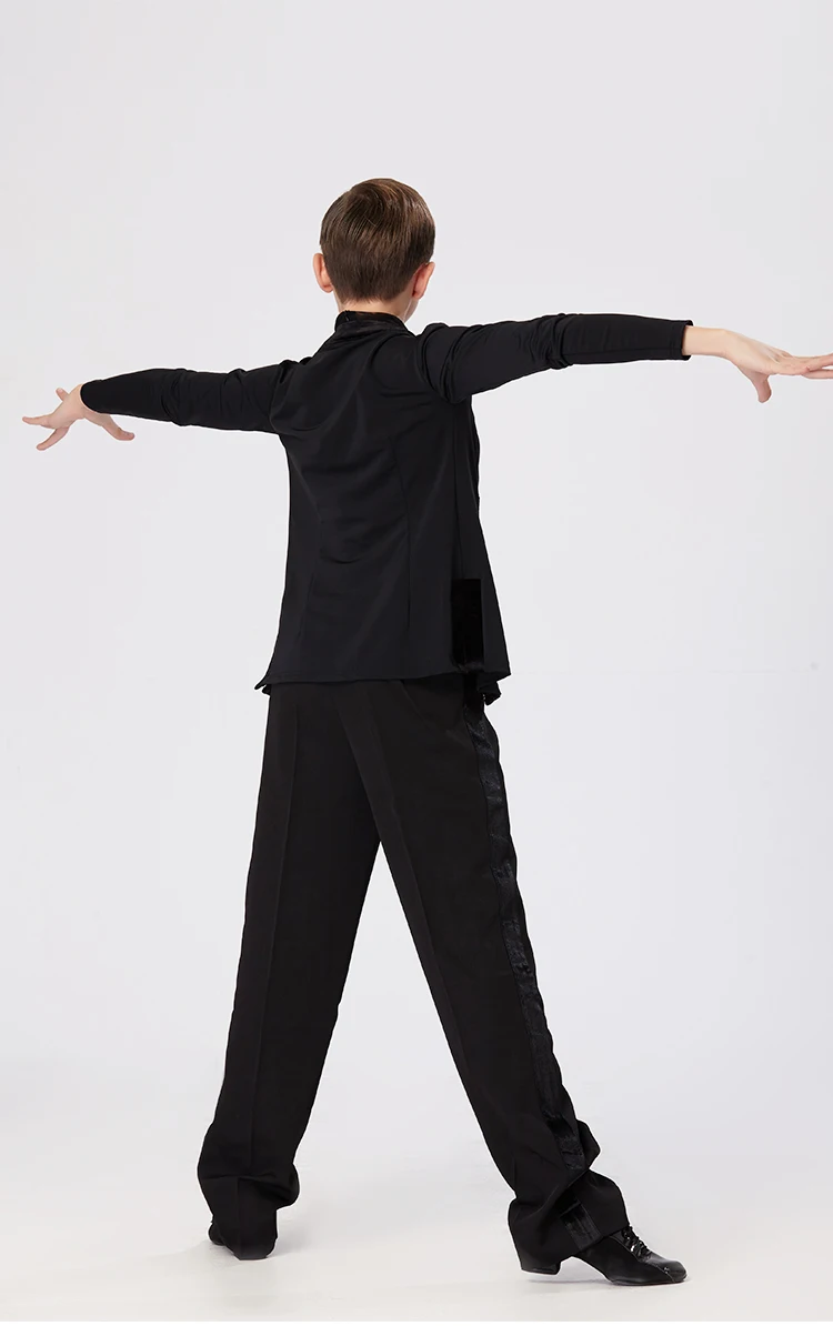 Детская рубашка для занятий латинскими танцами костюм из двух предметов для мальчиков ростом 110-170 см