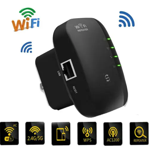 

WiFi Blast Wireless Repeater Wi-Fi Range Extender 300Mbps WifiBlast Amplifier