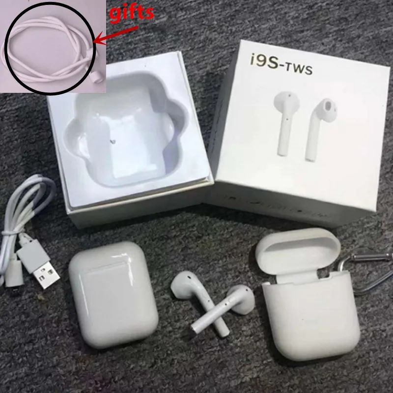 

For I9S TWS Bluetooth Earphones Mini Wireless In Ear Headsets V4.2 Stereo Headphones Charger Box For Phone Android