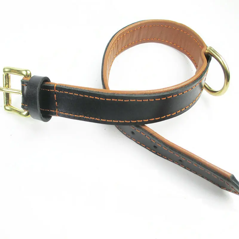 COW LEATHER Dog Collars Strong Durable Leather Basic Collars For Dogin Collars from Home