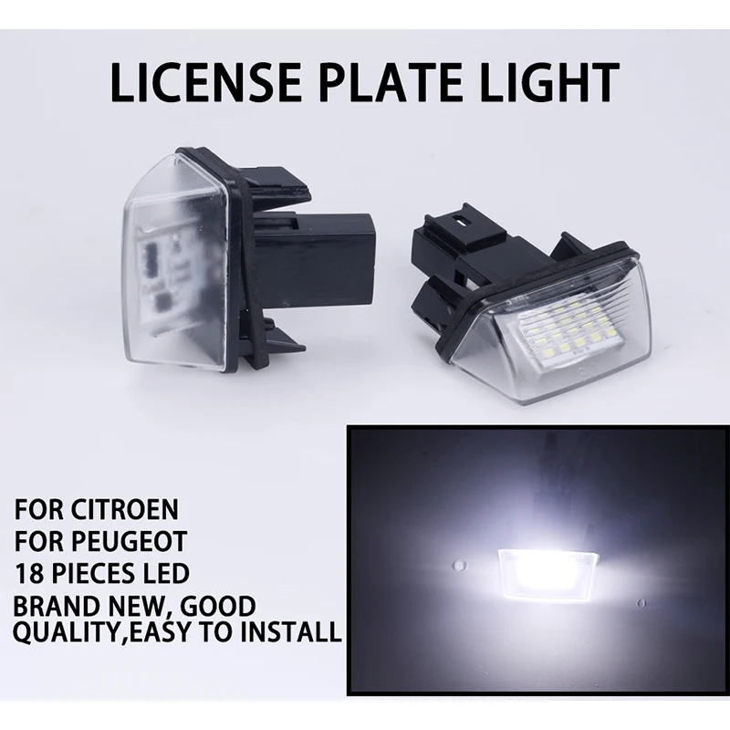Для 308/5008/partner Tepee(B9)/Partner(B9/M49/M59) для Peugeot номерной знак лампы 18SMD Citroen SAXO/XSARA