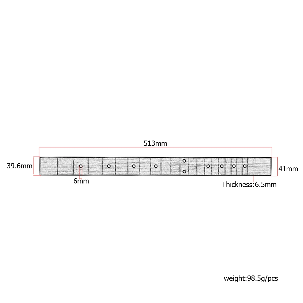 1 шт. 510 мм гриф из розового дерева для 21 лада 3 струнные сигары коробка Гитара diy части для любителей гитары