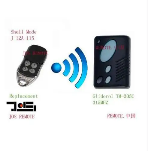 Gliderol TM-305C garage door replacement remote control top quality free shipping skymaster 433mhz replacement remote control free shipping top quality