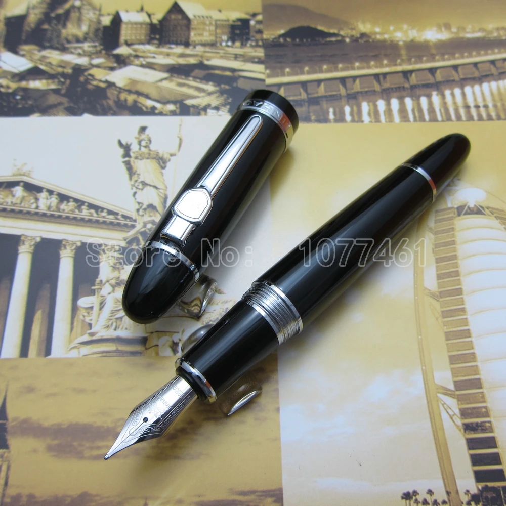 JINHAO черный глянец международный стандарт большой 18кг авторучка JH2239 | Канцтовары