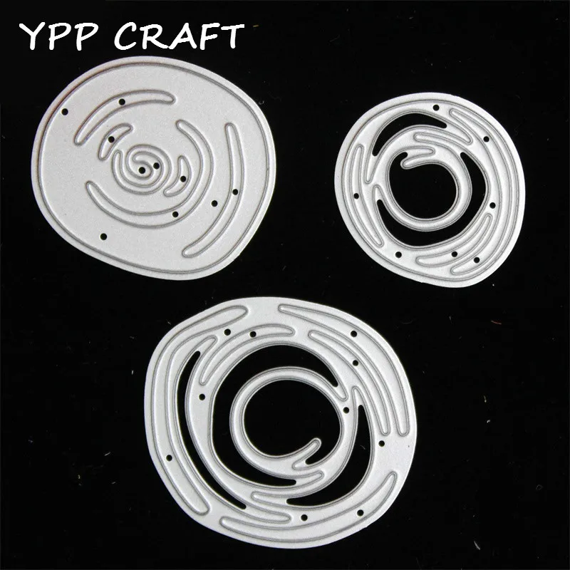 

YPP CRAFT Growth Ring Metal Cutting Dies Stencils for DIY Scrapbooking/photo album Decorative Embossing DIY Paper Cards
