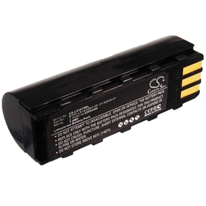 

New Replacement Battery 2200mAh / 8.14Wh For Symbol DS3478 DS3578 LS3478,PDA Spare Parts,Free Shipping