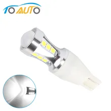 1 шт. W16W Светодиодная лампа Canbus No Error T15 Led 1000LM клиновидная подсветка заднего хода 18 шт. 3030 чипов автомобильный светильник, автомобильная лампа белого цвета 6000K 12V
