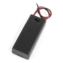 2 x 2 x AAA 3 V Battery Holder Case Box Wire ON / OFF Switch m Cover                                                          #8