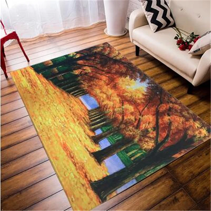 Creative Fashion Carpets Nordic Flannel Soft 3D Printed Rugs Living Room Mat Door Fashion Decoration