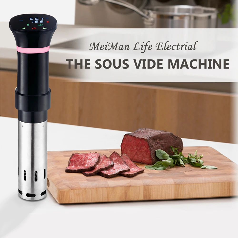 

Sous Vide Immersion Circulator Kitchen Cooker with Precise Temperature Accurate Cooking Digital Touch Control 1100W AC100-120V