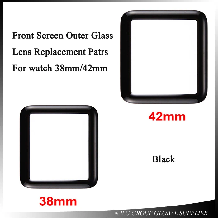 

Sapphire Front Screen Outer Glass Lens Replacement Patrs For Apple Watch Series 1 38mm 42mm cover plate