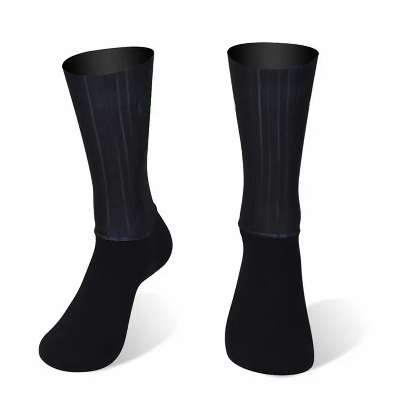 Anti Slip Silicone Summer Aero Socks Whiteline Cycling Socks Men Bicycle Sport Running Bike Socks Calcetines Ciclismo - Image 2