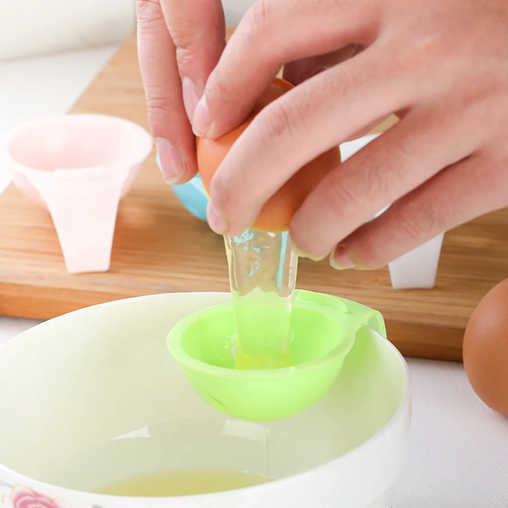 Buy 1PC Plastic Egg Dividers Extractor Egg Yolk Separator Egg Sifting Tool