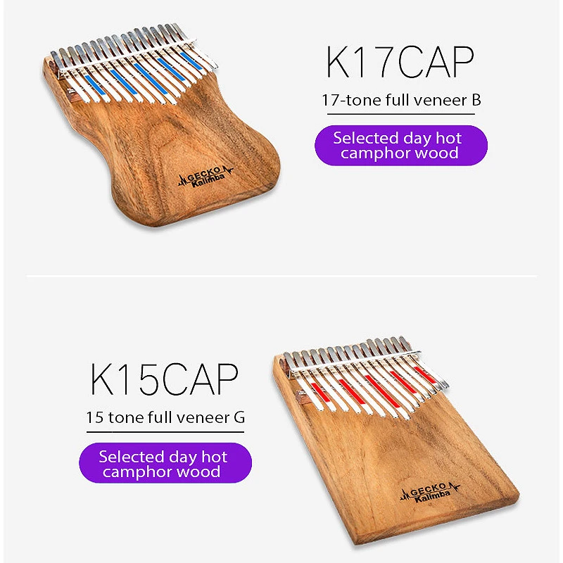 MUKU Kalimba 17 Keys Thumb Piano builts-in EVA Высокоэффективная защитная коробка, настройка молотка и инструкция по учебе