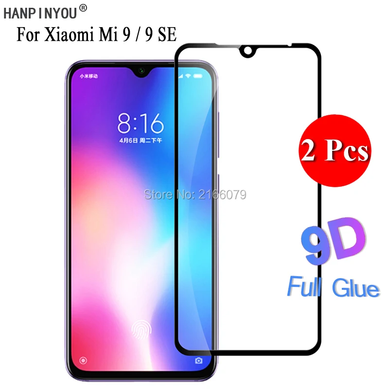 2 шт./лот для Xiaomi Mi 9 Mi9 M9 / SE 5D 6D 9D полное покрытие клейкая защита переднего экрана