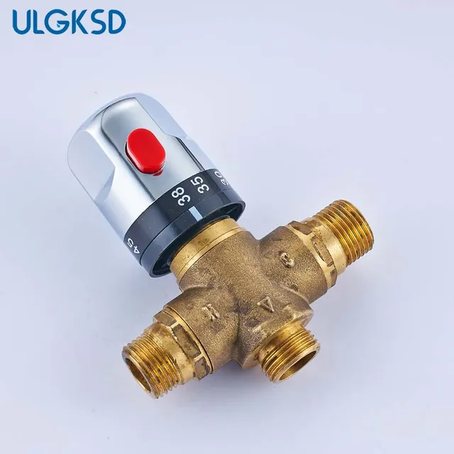 ULGKSD Thermostatic Shower Valve Chrome Diverter Solid Brass Shower