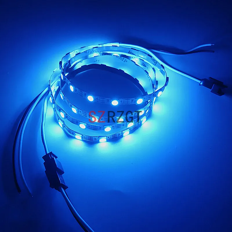 SZRZGT WS6812b 1 м/5 м 30/60 светодиодов/м RGB светодиодная полоса освещения 5050 SMD Мечта цвета