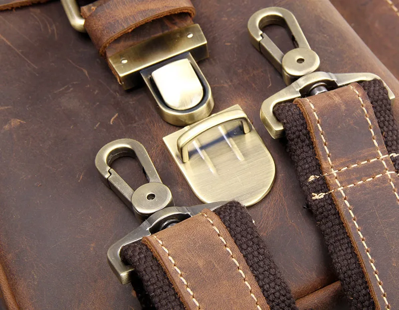 Nesitu, Винтажный Мужской портфель из кожи Crazy Horse, мужской портфель, сумки-мессенджеры, 14 дюймов, сумка на плечо для ноутбука, мужские Офисные Сумки# M7105