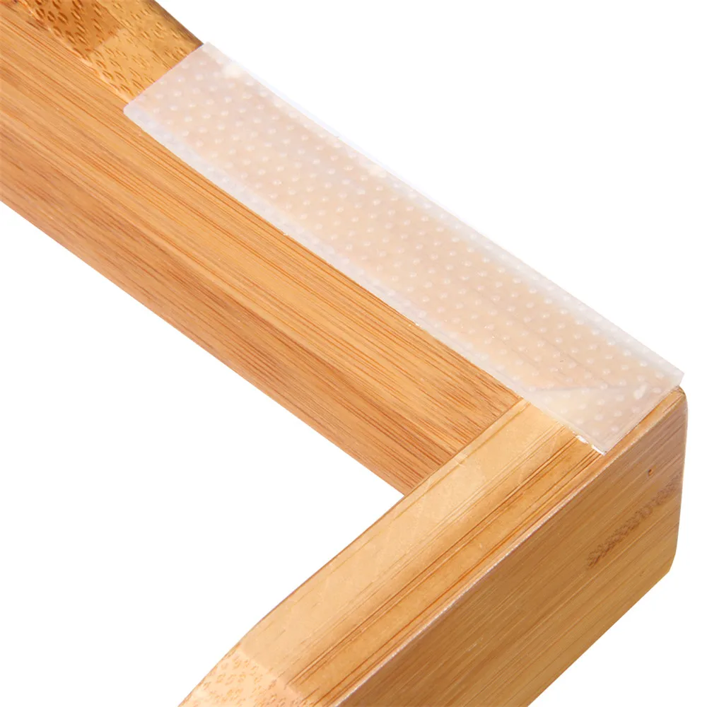 LANGRIA Bamboo BathtubTray Handcrafted Bath Tray Bathroom Shelves bathtub caddy bath caddy Bath Rack Bathroom Storage Stand Tray15