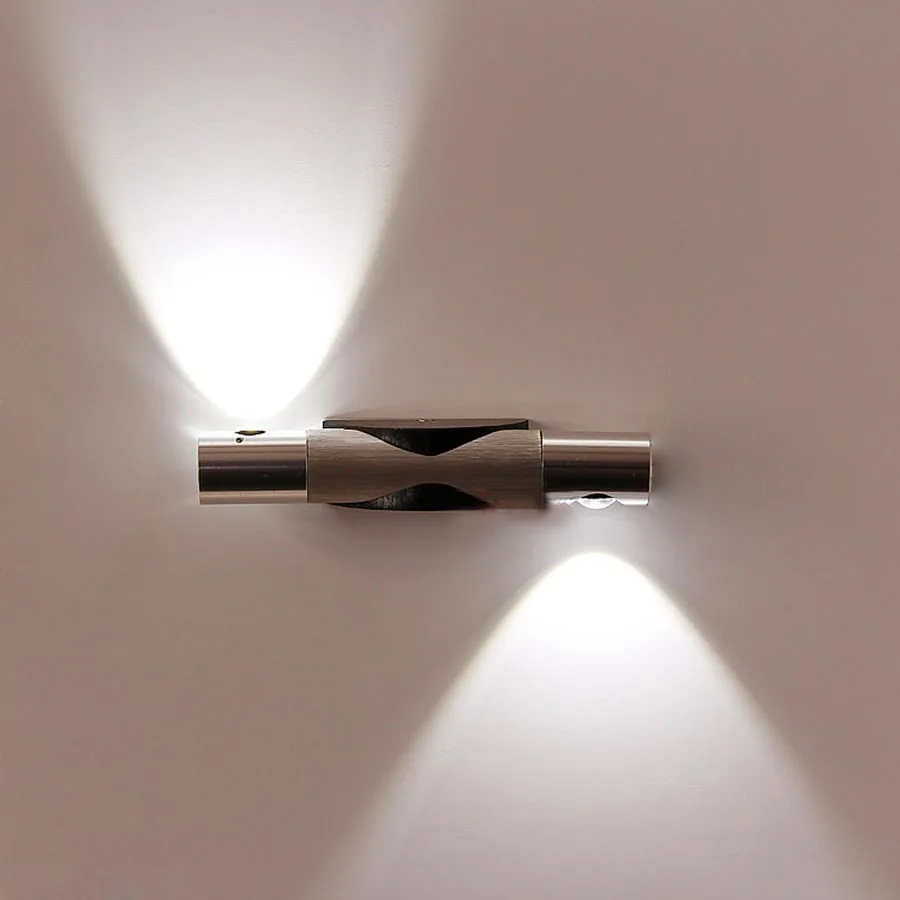 360 Degree Rotation LED 6W Wall Lamps AC85 265V Epistar Chips High power Wall Mounted LED