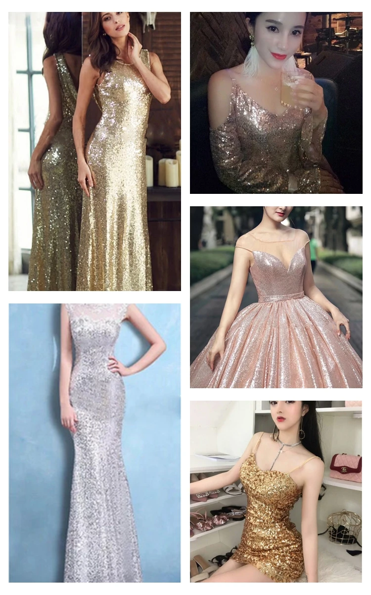 sequins fabrics for dresses 6