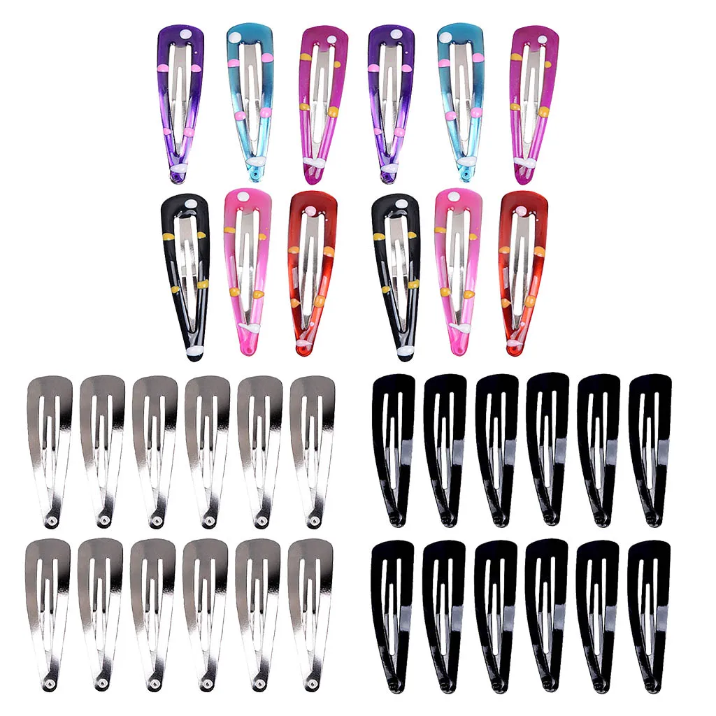 12 Pieces No Slip Snap Hair Clips BB Hair Clip Barrettes for Girl Toddler