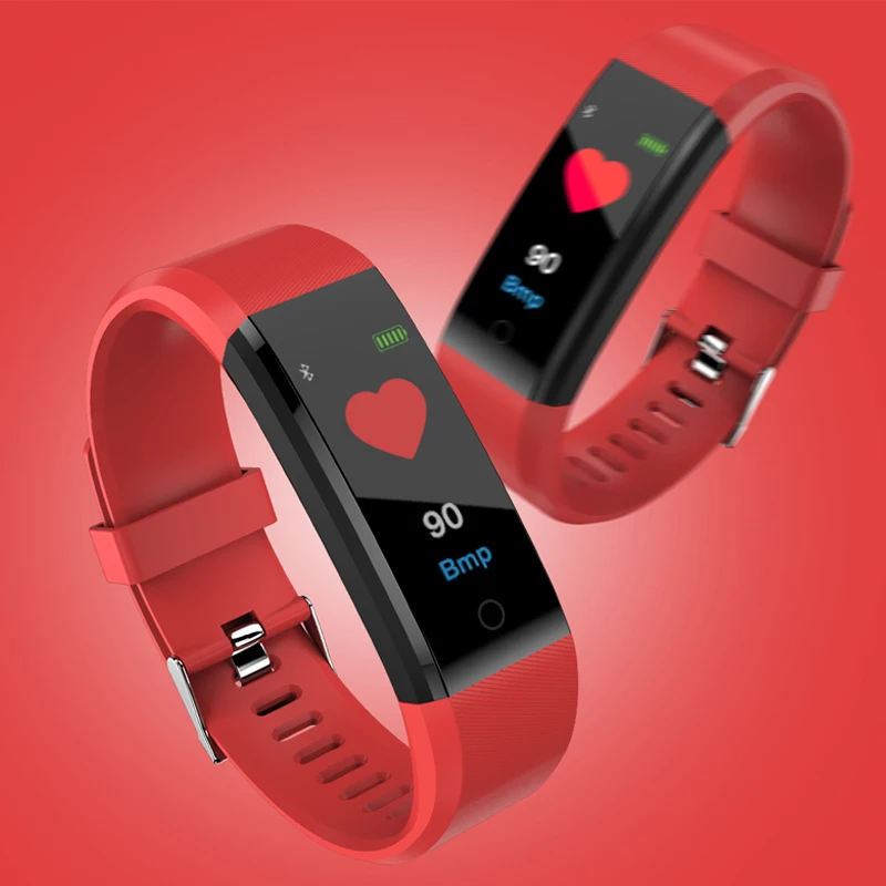 

2019 Waterproof Smart Bracelet Watch Wristband Blood Pressure Monitoring Heart Rate Monitor Smart Fitness Band