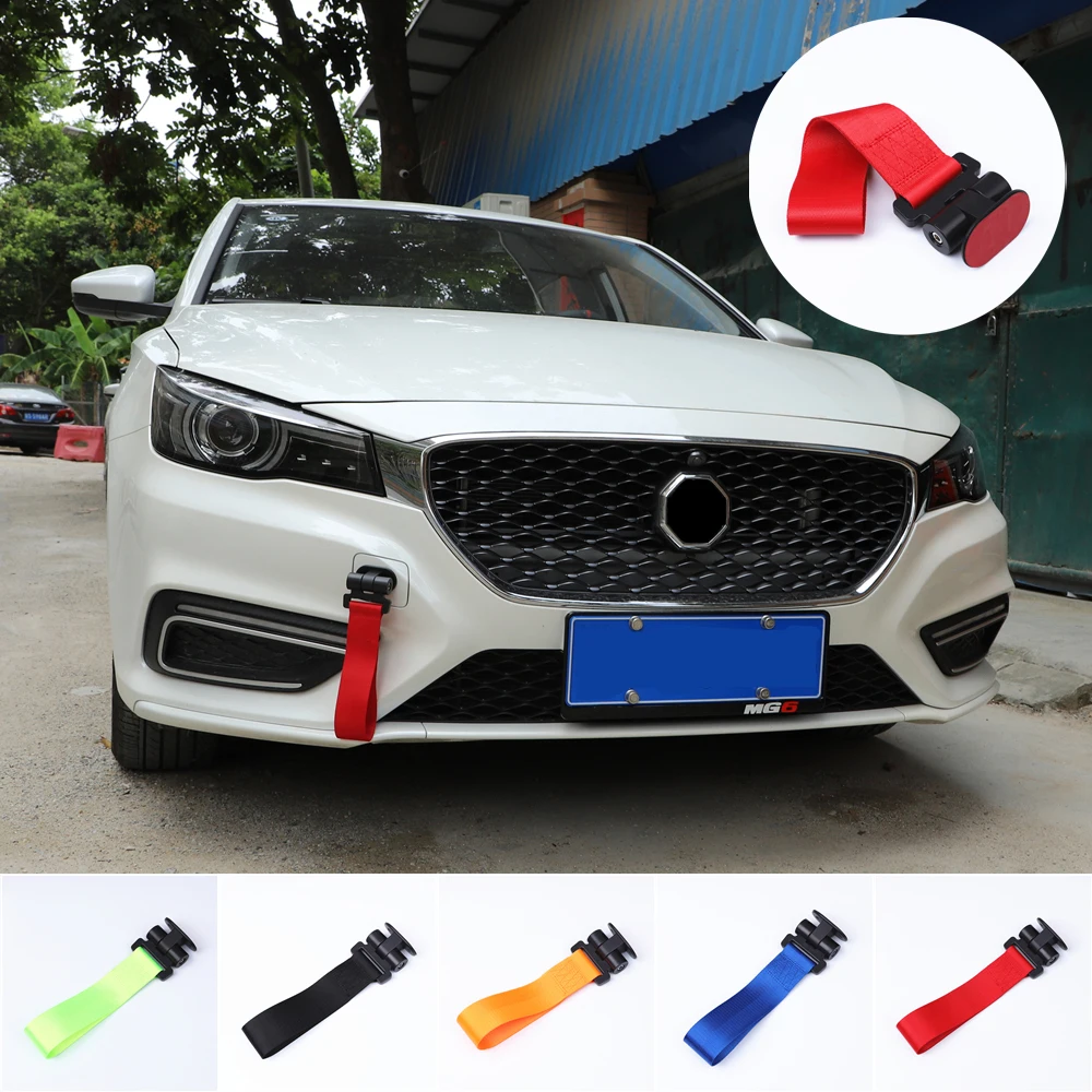 

Towing Rope Nylon Tow Eye Strap Tow Loop Strap Racing Drift Rally Emergency Tool Paste without screws for bmw vw audi toyota kia