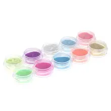 10 шт. УФ Гель-лак для ногтей светящийся люминесцентный Гель-лак блестящие узоры для ногтей с блестками порошок