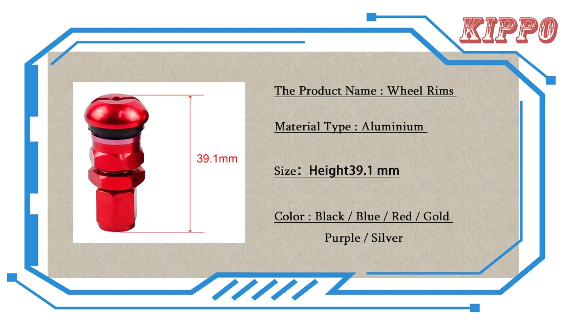 KIPPO Универсальный 4 Rays Volk Racing кованые Алюминий клапана Шапки, колесные диски воздушные колпачки Авто ventielen авто аксессуары