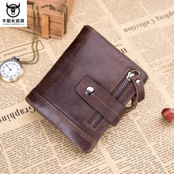 

050618 new hot man fashion small short zipper wallet men Money Clips