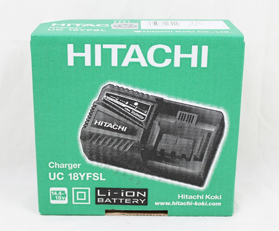 Япония Hitachi литий Батарея посвященный Зарядное устройство uc18yfsl (плоский) литиевая Батарея для 14.4 В-18 В литиевых Батарея Быстрая зарядка