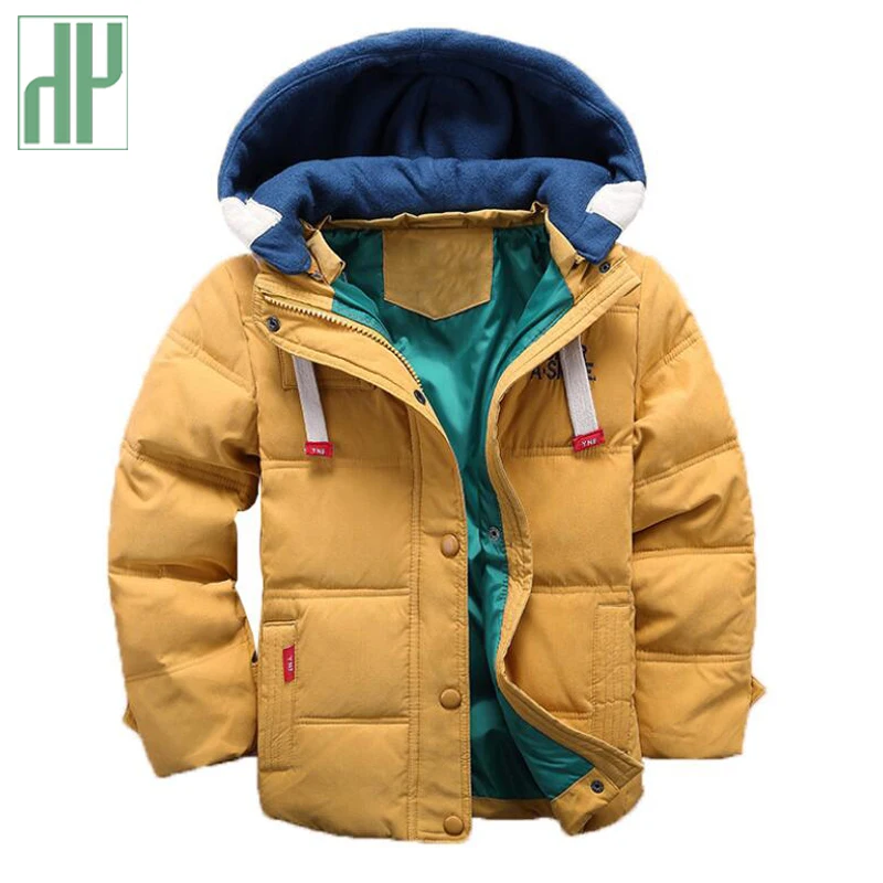 Goede HH Kinderen jas jongens Hooded Winter baby meisje herfst jas peuter jas kinderen snowsuit Fluwelen Jasje Uitloper 3 4 5 8 10 jaar