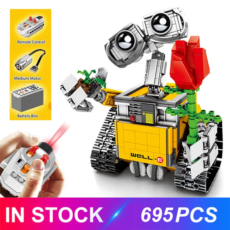 

New RC Building Blocks Robot WALL E Remote Control Bricks Model LGSet Idea 16003 21303 Diy Educational Toys Birthdays Gifts