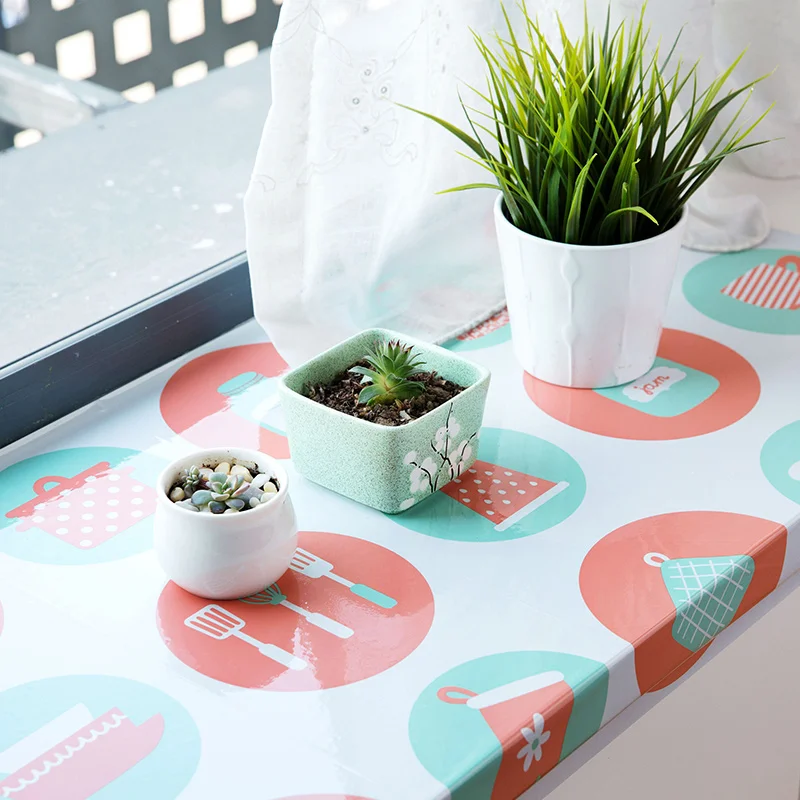 Practical Waterproof Kitchen wall sticker anti oil aluminum foil self-adhesive sticker home decor.