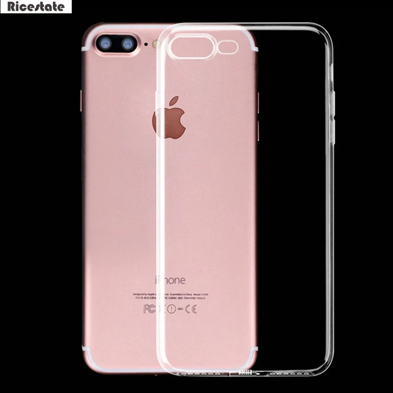 

Ricestate case For iPhone7 Soft Clear 0.5MM Super Slim TPU Gel Silicon Phone Case For Apple iPhone 7 Plus Transparent Cover Bags