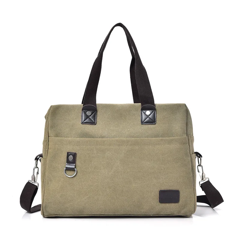 

New Style Fashion Travel Bag Large Capacity Bag Men Canvas Bag Men Travel Handbags Messenger bag 3 colors balck/brown/Khaki