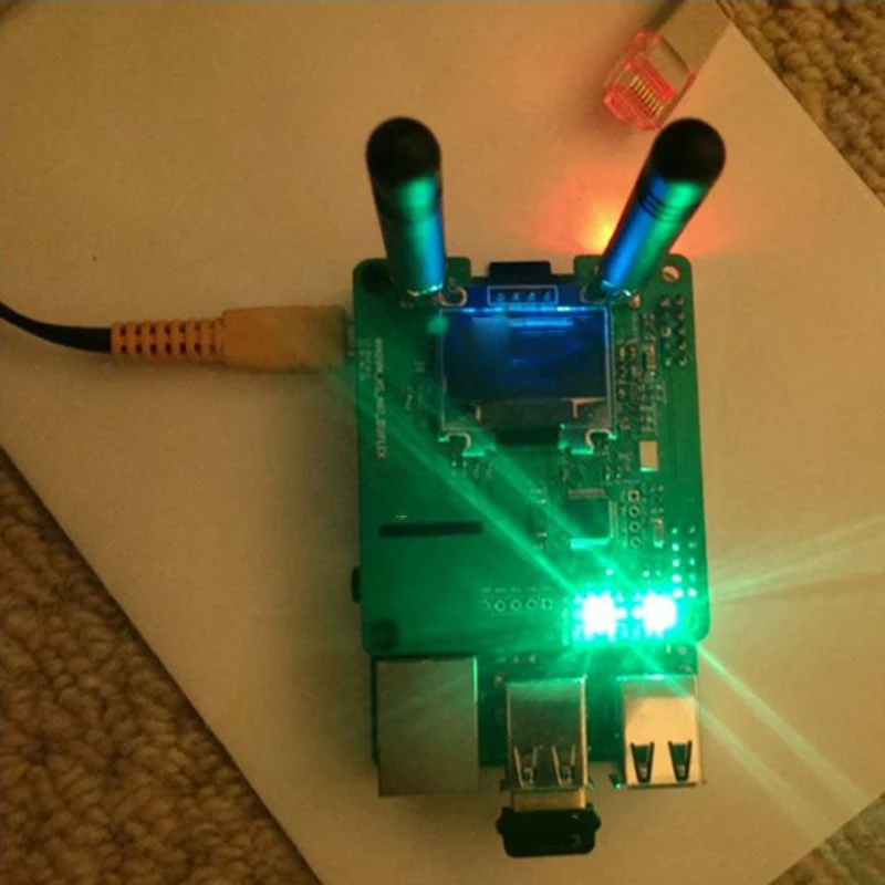 MMDVM модули точки доступа поддержка P25 DMR ycf для Raspberry Pi с 2 антеннами разработан износостойкость легкий