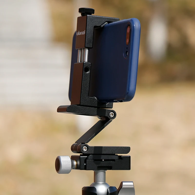 Металлический штатив Ulanzi с зажимом для телефона, Железный человек, ST-02S, алюминиевый штатив для смартфона, адаптер для вертикальной съемки для смартфона