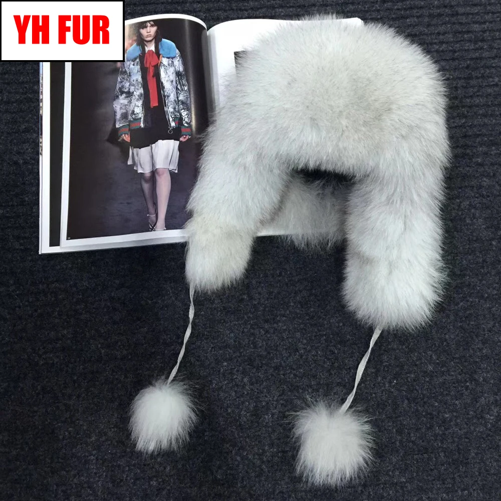 Горячее предложение, зимняя новая стильная женская шапка из натурального Лисьего меха, натуральная мягкая шапка из натурального Лисьего меха, женская модная повседневная теплая шапка из натурального Лисьего меха, s