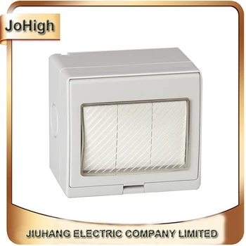 

Free Shipping High Quality Surface Mounted Waterproof Wall Switch 3 Way 20A/250v Universal Waterproof Wall Switch