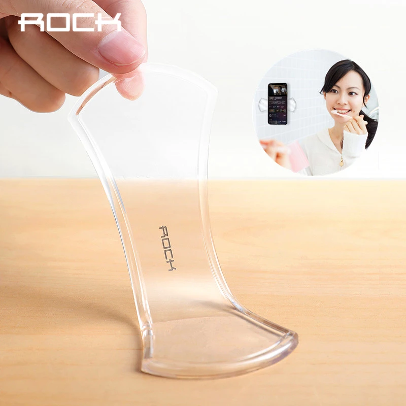 

ROCK 3Pcs/Set Sticky Gel Pad Set Phone Holder Wall Desk Sticker Paste Strong Adsorption Phone Car Stand Tablet Mount Universal