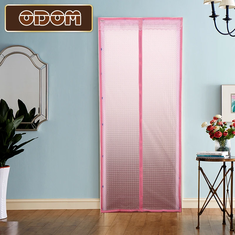 New Style 3D Cat's Eye Door Screen EVA Environmental Printing Curtains Air Conditioning Anti Mosquito Magnetic | Дом и сад