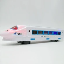 Electric Bullet Train Toy LED Flashing Lights Sounds Vehicles Train Model Remote Control Toys Child Kids