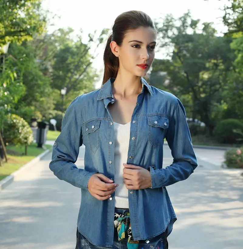 long thin denim jacket