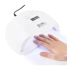 54 Вт Сушилка для ногтей УФ светодиодный светильник для ногтей отверждения всех гелей лак свет с нижней 10 s/30 s/60 s таймер Автоматический Инфракрасный датчик лампы для ногтей