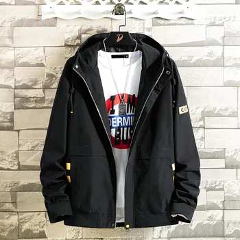 

Autumn New Korean Men's Bomber Zipper Jacket Male Casual Hoody Coats Men Clothing M-4XL